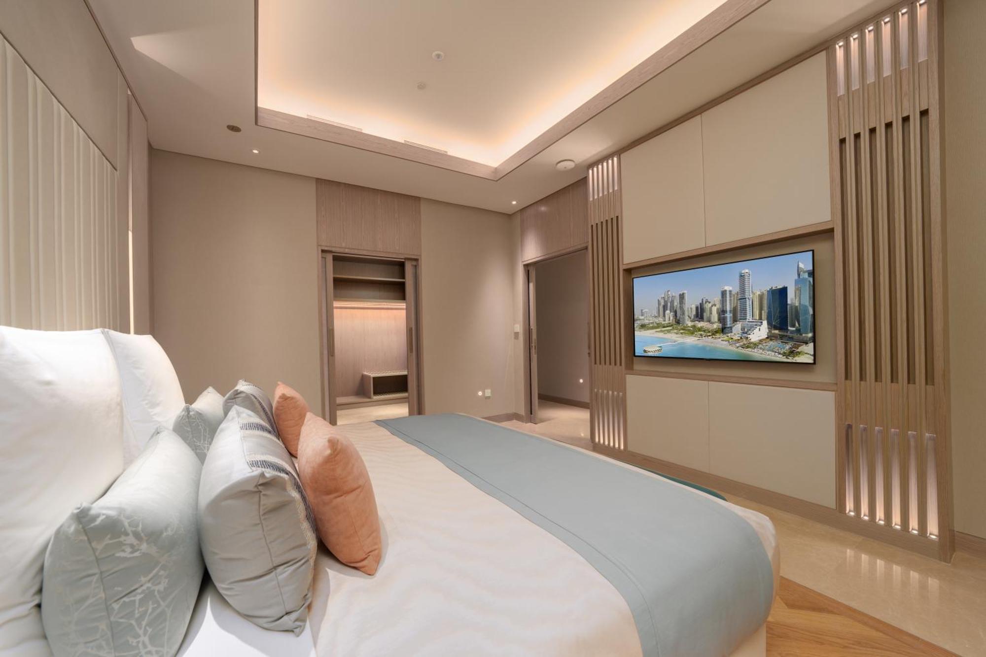 Five Luxe Hotel Dubaj Kültér fotó A bedroom